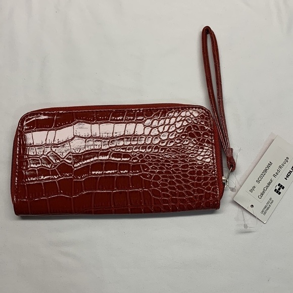 Simon Chang Wristlet Purse Colour Red NWT - Picture 2 of 9